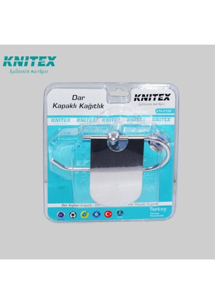 Dima Home Knıtex Metal Wc Dar Kapaklı Kağıtlık