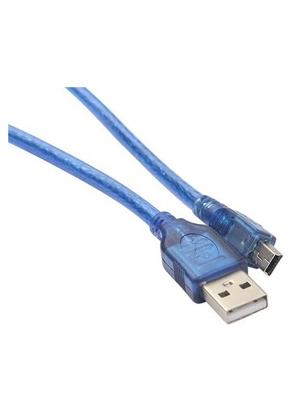 Mini USB Mp3 Mp4 Şarj ve Data Kablosu 1,5m Harici HDD Kablosu