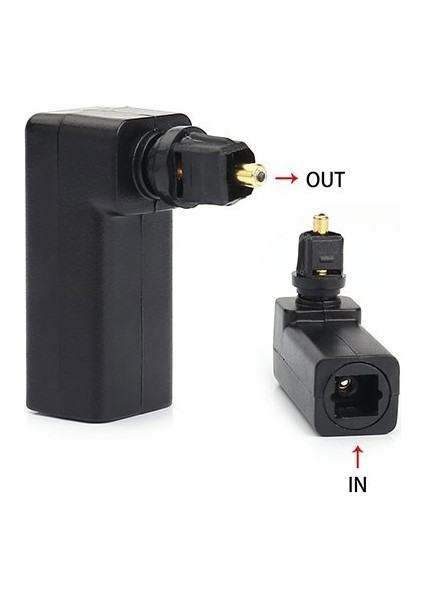 Optik Toslink Dik Açı 90 Derece Dişi Optik Çevirici fiyatları