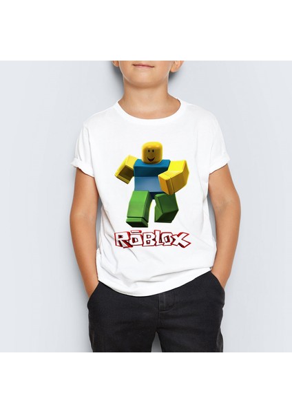 Roblox Baskılı Unisex Çocuk Tişört T-Shirt Mr-07