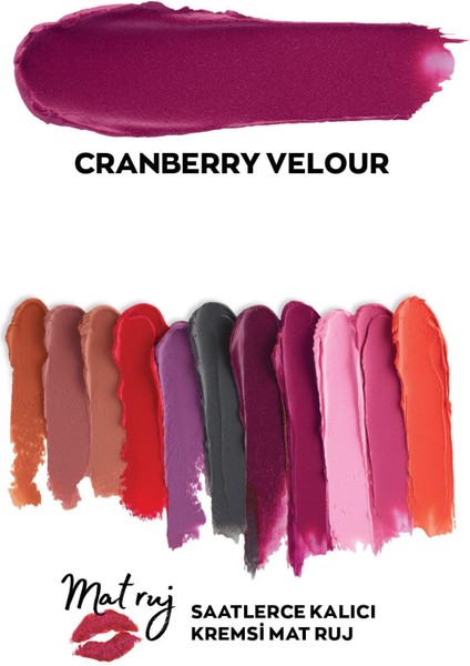 Color Trend Creamy D' Licious Mat Likit Ruj 5 Ml. Cranberry Velour fiyatları