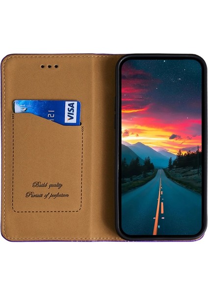 Samsung Galaxy F52 5G Mor Pu Phone Kılıfı (Yurt Dışından) fiyatları