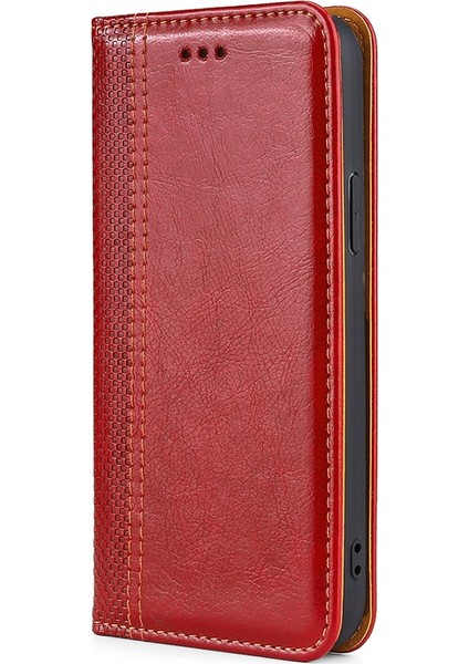 Samsung Galaxy F52 5G Kırmızı Pu Telefon Kılıfı (Yurt Dışından)