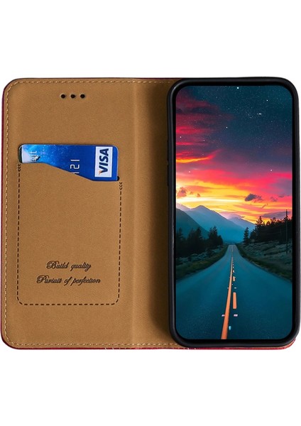Samsung Galaxy F52 5G Kırmızı Pu Telefon Kılıfı (Yurt Dışından) fiyatları