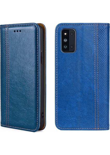 Samsung Galaxy F52 5G Mavi Pu Telefon Kılıfı (Yurt Dışından) fırsatları