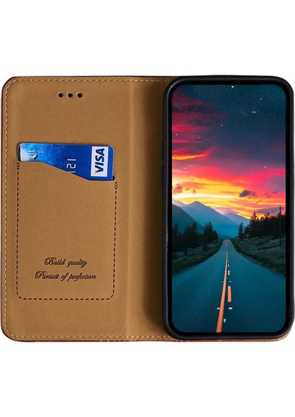 Samsung Galaxy F52 5G Kahverengi Pu Telefon Kılıfı (Yurt Dışından) fiyatları