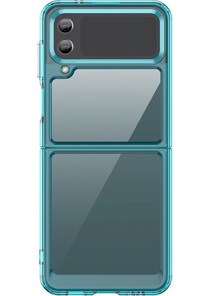 Samsung Galaxy Z Flip 4 İçin Renkli Akrilik + Tpu Kılıfı 5G Şeffaf Mavi (Yurt Dışından) fırsatları