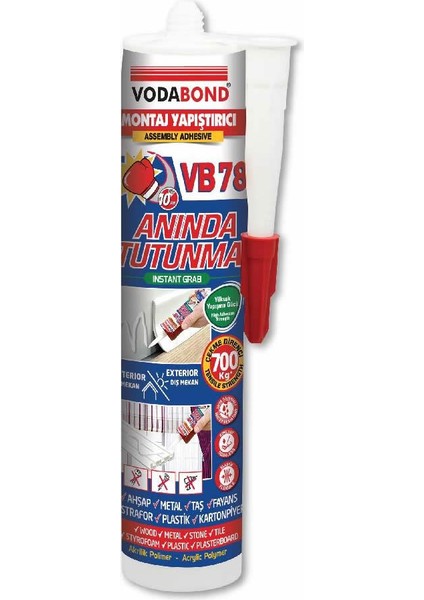 VB78 Anında Tutunan Montaj Yapıştırıcı Beyaz 420 gr