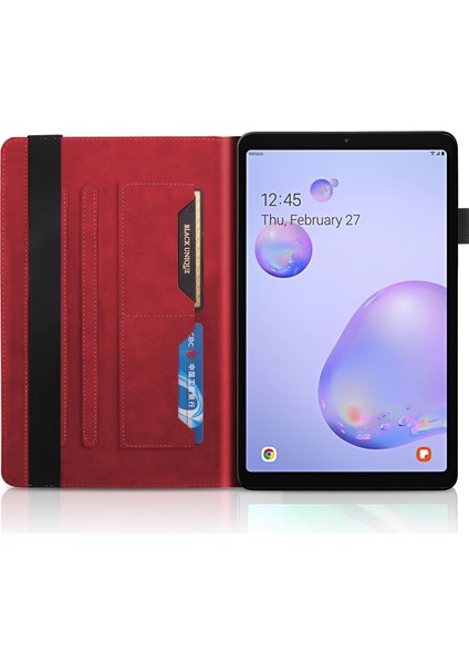 Samsung Tab A 8.0 (2019) T290 İçin Tablet Kılıfı - Kırmızı (Yurt Dışından)