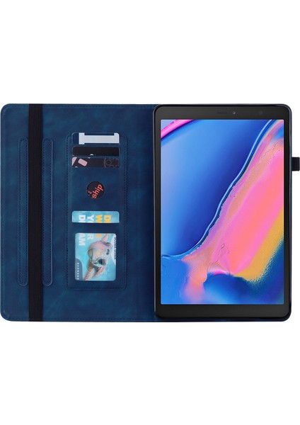 Yue Store Samsung Tab A 8.0 (2019) T290 İçin Tablet Kılıfı - Mavi (Yurt Dışından)