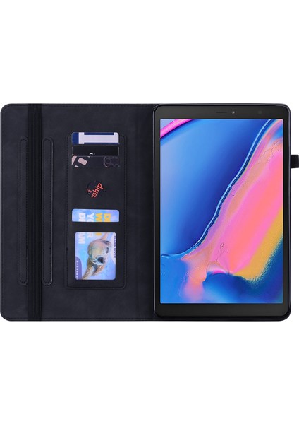 Yue Store Samsung Tab A 8.0 (2019) T290 İçin Tablet Kılıfı - Siyah (Yurt Dışından)