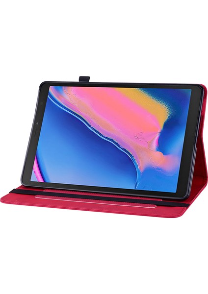 Samsung Tab A 8.0 (2019) T290 İçin Tablet Kılıfı - Kırmızı (Yurt Dışından) fırsatları