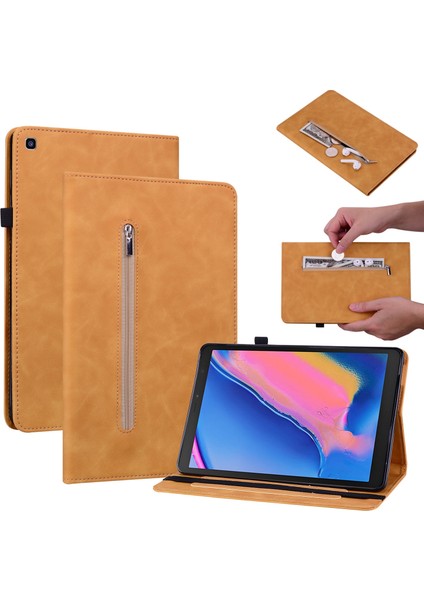 Samsung Tab A 8.0 (2019) T290 İçin Tablet Kılıfı - Sarı (Yurt Dışından)