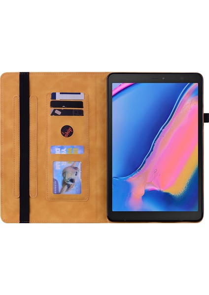 Samsung Tab A 8.0 (2019) T290 İçin Tablet Kılıfı - Sarı (Yurt Dışından)