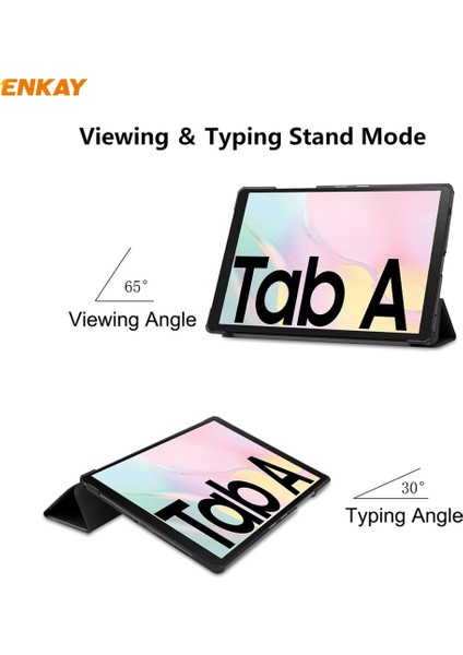 Yue Store Samsung Tab A 8.0 (2019) T290 İçin Tablet Kılıfı - Siyah (Yurt Dışından)