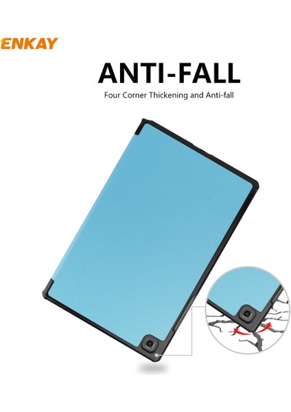 Yue Store Samsung Tab A 8.0 (2019) T290 İçin Tablet Kılıfı - Açık Mavi (Yurt Dışından) modelleri