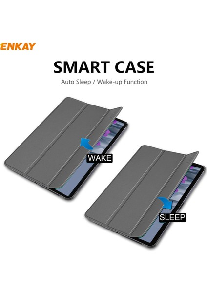 Yue Store Samsung Tab A 8.0 (2019) T290 İçin Tablet Kılıfı - Gri (Yurt Dışından)