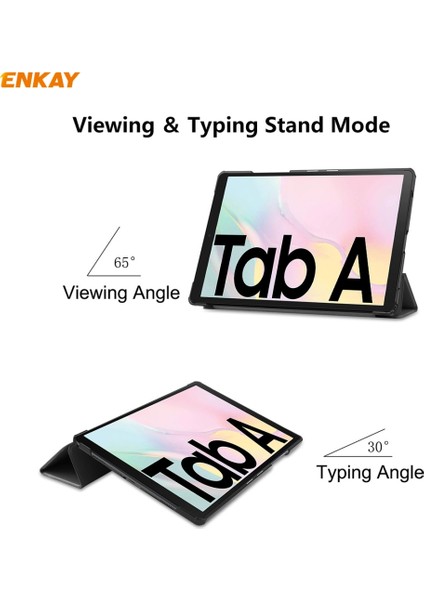 Yue Store Samsung Tab A 8.0 (2019) T290 İçin Tablet Kılıfı - Gri (Yurt Dışından)