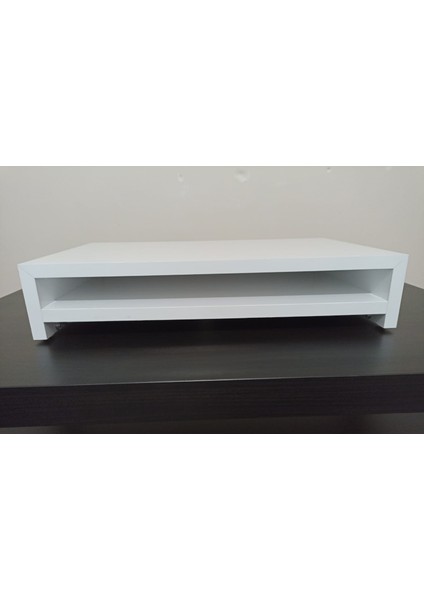 bilgisayar Monitör Yükseltici 50 x 30 x 10 cm Parlak Mdf Beyaz