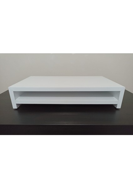 bilgisayar Monitör Yükseltici 50 x 30 x 10 cm Parlak Mdf Beyaz