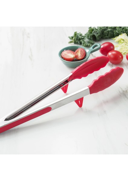 Silikon Barbekü Makası Iki Parçalı Ayak Pedli Set Kaymaz Barbekü Maşası (Yurt Dışından) fırsatları