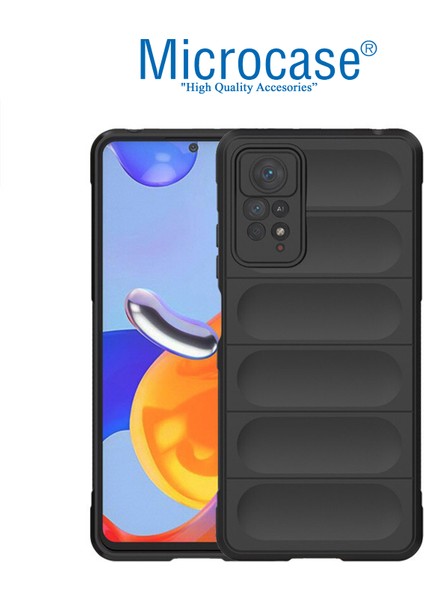 Xiaomi Redmi Note 11 2022 Global Miami Serisi Darbeye Dayanıklı Silikon Kılıf - Siyah