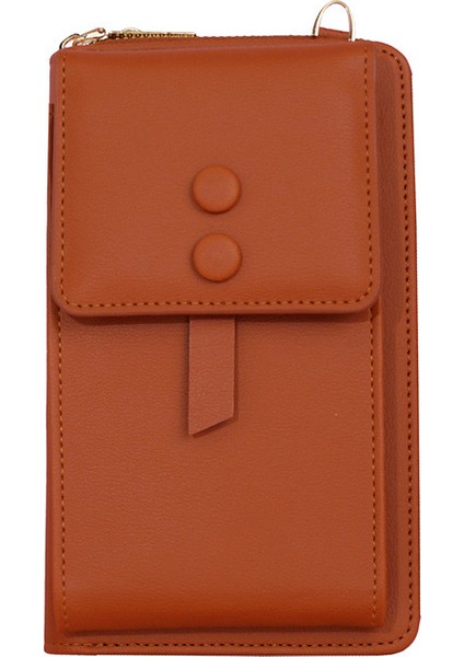 Yeni Mini Küçük Çanta Dikey Düz Renk Kadın Cep Telefonu Çantası (Yurt Dışından)