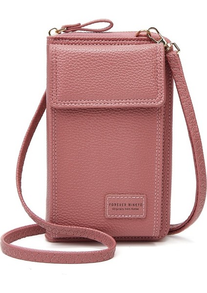 Kadın Büyük Kapasiteli Bozuk Para Cüzdanı Kart Sahibinin Omuz Fermuarlı Çanta (Yurt Dışından)