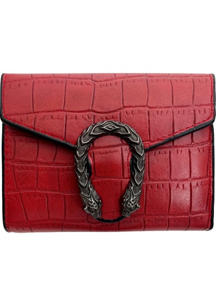 Kadın Kısa Debriyaj Trendi Retro Küçük Cüzdan Bozuk Para Cüzdanı (Yurt Dışından)