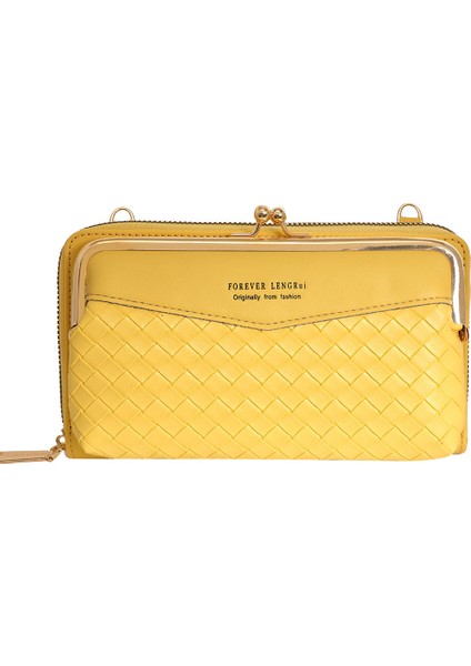 Dokuma Desenli Eşkenar Dörtgen Omuz Çantası Moda Dikiş Çok Yönlü Postacı Çantası (Yurt Dışından)