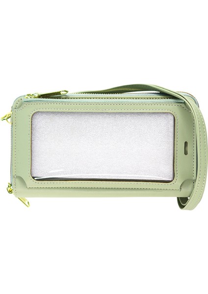 Cep Telefonu Çantası Kadın Dikey Kare Uzun Cüzdan Tek Omuz Eğik Cüzdan (Yurt Dışından)