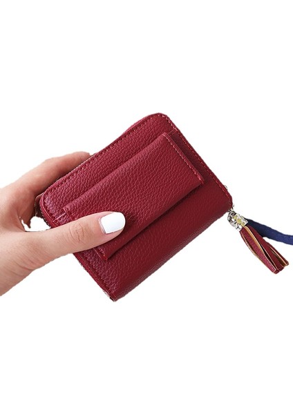 Yeni Sevimli Püsküllü Mini Öğrenci Cüzdanı (Yurt Dışından)