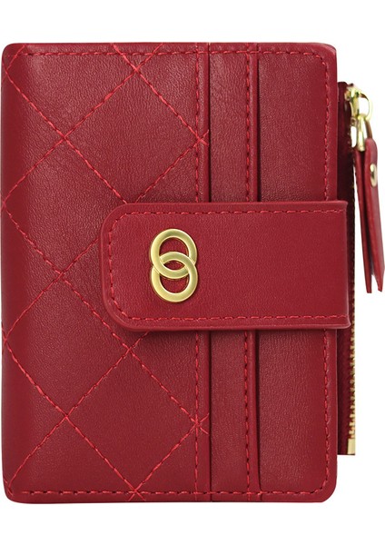 Kadın Cüzdanı Çoklu Kart Yuvası Kısa Kompakt Bozuk Para Cüzdanı Tüm Maç Trend Kart Cüzdanı (Yurt Dışından)