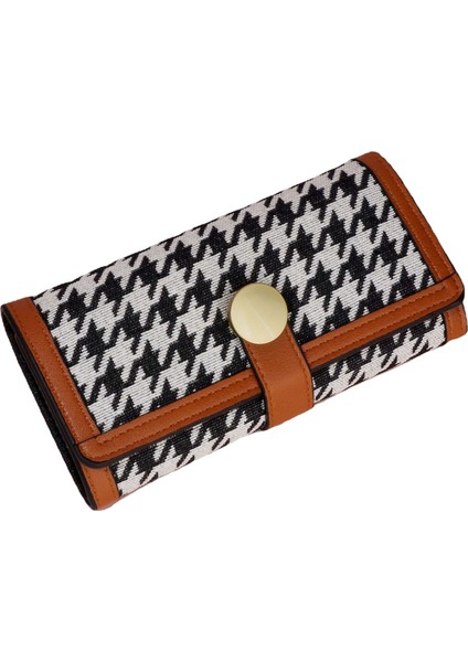 Kadın Cüzdanı Üç Katlı Balıksırtı Toka Debriyaj Çok Kartlı Şık Uzun Para (Yurt Dışından)