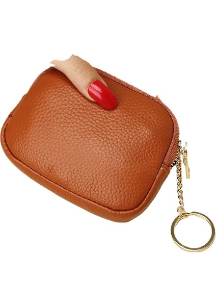 Fermuarlı Küçük Çanta Basit Depolama Anahtarlık Madeni Para Mini Bozuk Para Cüzdanı Alın (Yurt Dışından)