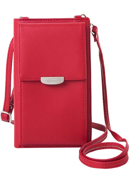 Yeni Kadın Uzun Cep Telefonu Çantası Büyük Kapasiteli Çok Fonksiyonlu Omuz Çantası (Yurt Dışından)