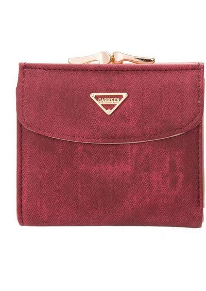 Kadın Kısa Moda Tokalı Bozuk Para Cüzdanı (Yurt Dışından)