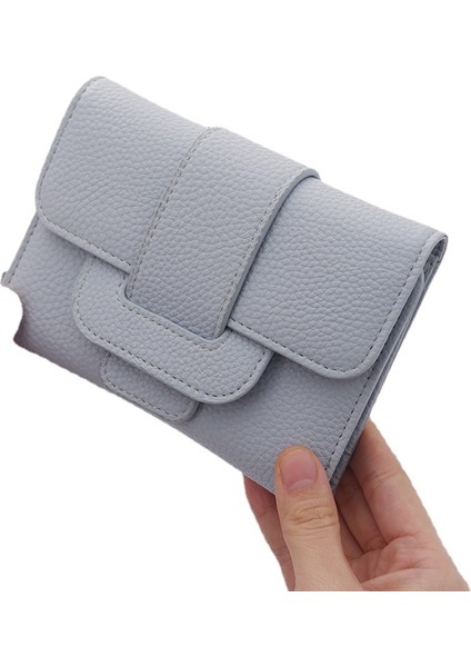 Şık Çizgili Zip Bozuk Para Cüzdanı (Yurt Dışından)