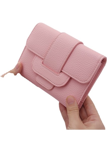 Şık Çizgili Zip Bozuk Para Cüzdanı (Yurt Dışından)
