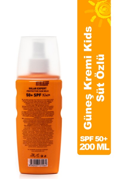 Vücut Güneş Kremi Kids Spf 50+ 3'lü Avantaj Paketi