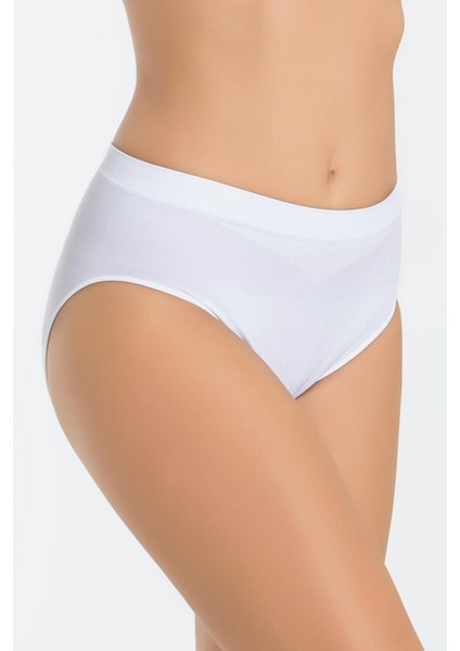 Miss Fit Kadın Dikişsiz Kenar Kısımları Geniş Slip Korse Basic Örme Seamless 1006