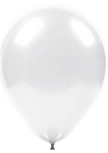 Metalik Beyaz Balon 40LI