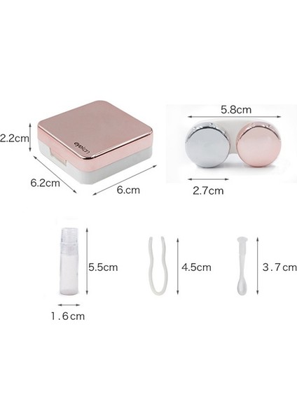 Aynalı Renkli Kontakt Lens Kılıfı (Altın) modelleri