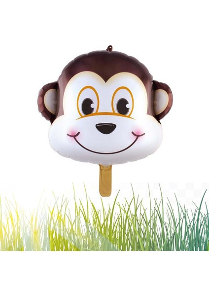 Safari Kafa Maymun Folyo Balon 55 cm - 22 Inç