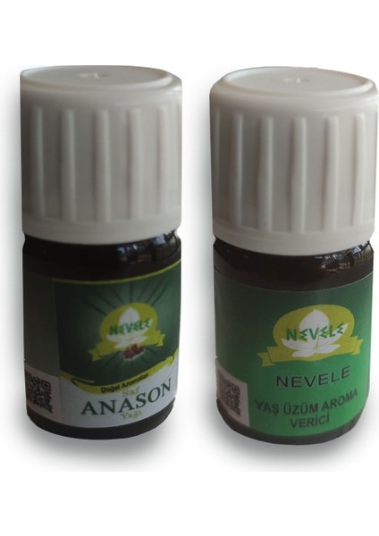 Saf Doğal Anason Yağı 15 ml 1.sınıf + Yaş Üzüm Aroması