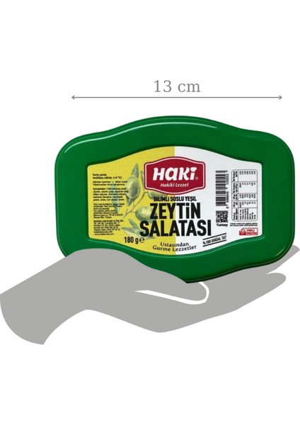 Haki Zeytinsever Paketi (Hakız Zeytin Salatası +1 lt Soğuk Sıkım Zeytinyağı + 900 gr 291-320)