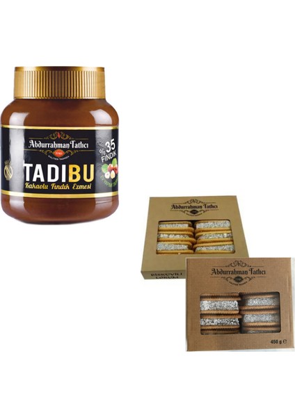 Tadıbu Kakaolu Fındık Ezmesi 330 gr + Finger Bisküvili Lokum 450 gr