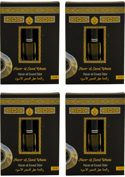 Hacerül Esved Kokusu Alkolsüz Esans 3ml 4 Adet