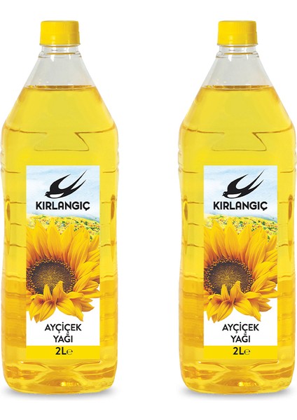 2 Adet Ayçiçek Yağı 2 lt