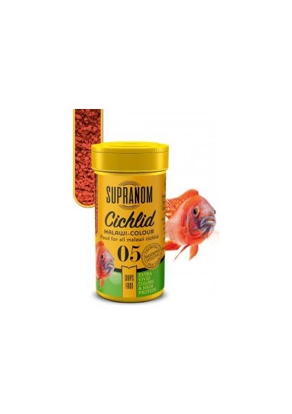 Cichlid Balık Yemi Malawi-Colour Chips Food 100 ml